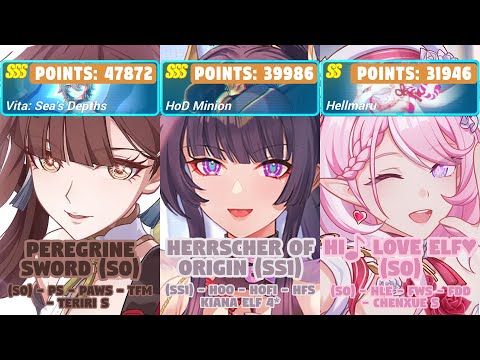 Honkai Impact 3rd: Ex-Memorial Arena | Ver 8.5 W9 | SSS Vita, HoD, SS Hellmaru | PS, HoO, HLE.