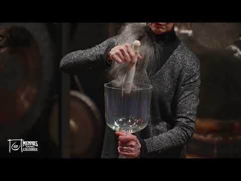 Meinl 7" Crystal Singing Chalice, Note B, Clear, Crown Chakra