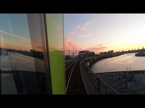 Führerstandsmitfahrt (außen) von Hamburg Rothenburgsort über Hamburg Hbf nach Altona