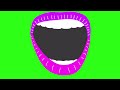 Cartoon Mouth Talking Animation Green Screen