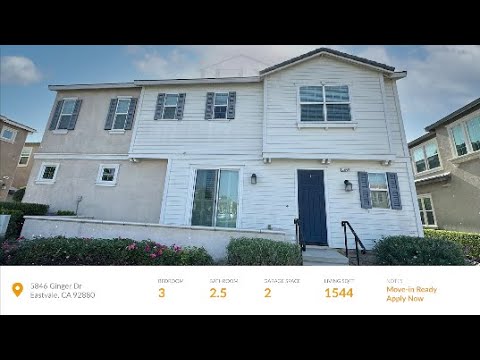 3 Bedroom home for lease in Eastvale property video