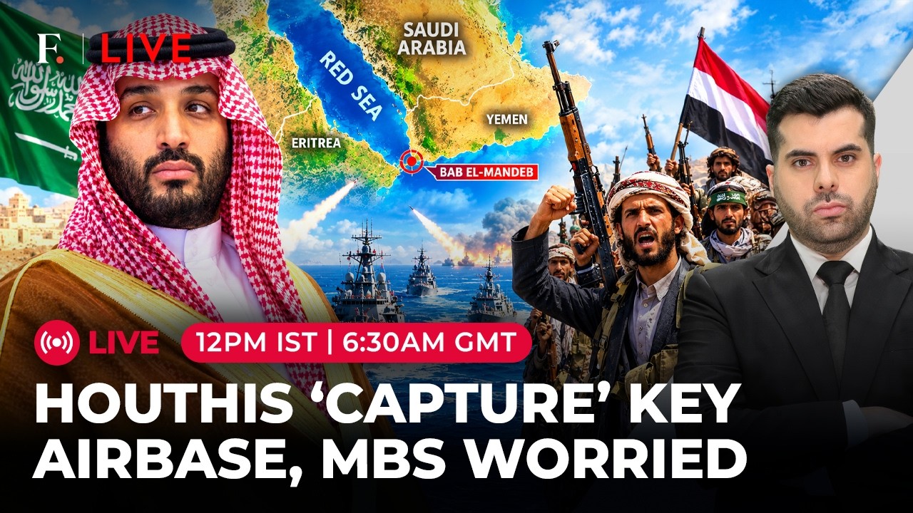 LIVE | Houthis Claim Key Mayyun Island Airbase as Red Sea Tensions Rise | Firstpost Live