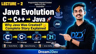 Lecture 2 | Why Java Was Created? 🤯 | Java Evolution Explained (C → C++ → Java) 