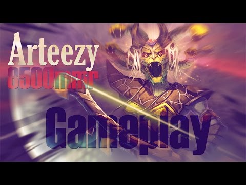 Dota 2 Arteezy plays Medusa 8500 mmr gameplay