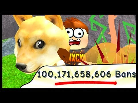 100 Billion Bans Doge Hammer Roblox Ban Hammer - 