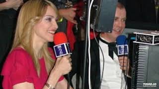 Madonna and Neil Tennant (Pet Shop Boys) singing &quot;Sorry&quot; live on the radio