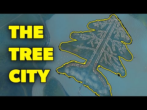 I BUILT A TREE CITY in Cities Skylines for #TeamTrees!