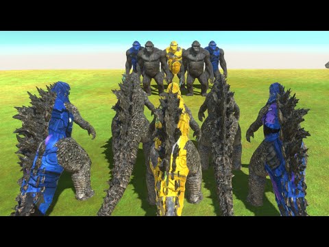Godzilla vs King Kong (Great Battle) - Animal Revolt Battle Simulator