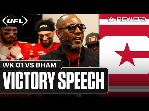 DC Defenders Week 1 Victory Speech | United Football League