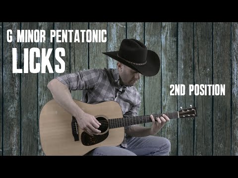 Guitar Riffs Second Position G Minor Pentatonic Scale (Lick #1) - Guitar Lesson Tutorial