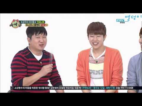 130501 Size of Sungkyu's eyes when he's surprised