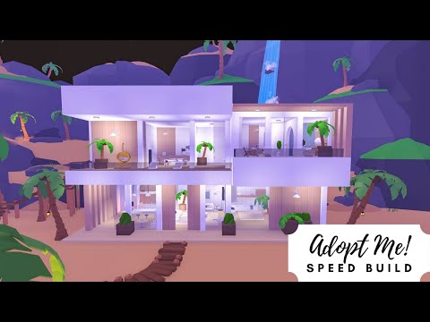 Sandbox Island - Modern Coastal Home Speed Build 🐚 Roblox Adopt Me!