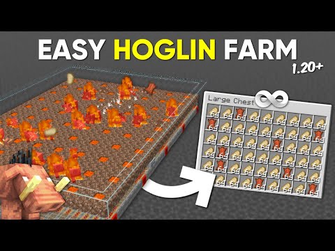 Insane Minecraft Hoglin Farm: 10,000+ Food/Hour
