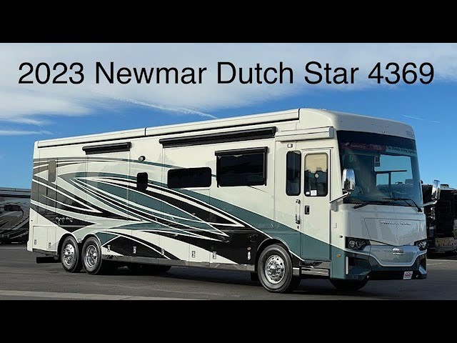 A preview image of the linked video showcasing 2023 Newmar Dutch Star 4369