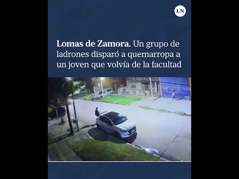 Un grupo de ladrones disparó a quemarropa a un joven que volvía de la facultad en Lomas de Zamora