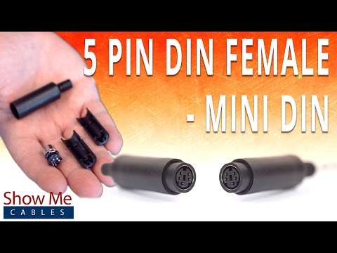 How To Install The 5 Pin Mini DIN Female Solder Connector