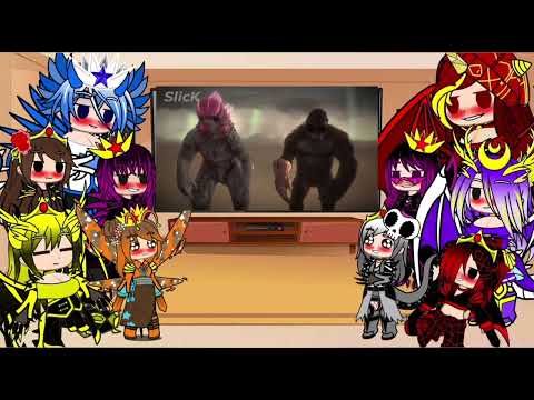 Kaijus Girls react to Godzilla x Kong the new empire in two minutes