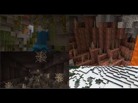 Mind-blowing 1.17 Biomes Mod in Minecraft