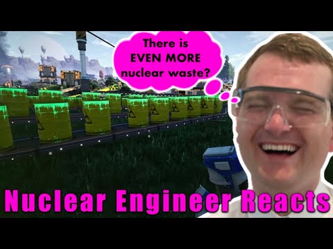 EVEN MORE NUCLEAR WASTE and Drones - Nuclear Engineer Reacts to Let's Game It Out - Satisfactory