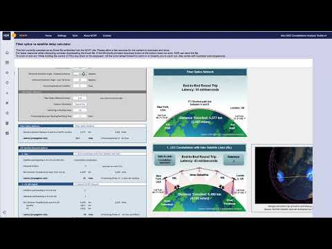 NCAT4 Fiber Optic vs. Satellite Delay Metrics Tool