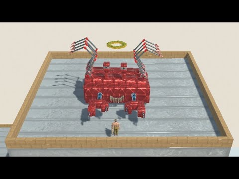Titan Crab on Wobbly Building vs ALL UNITS Animal Revolt Battle Simulator