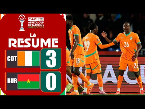 Côte d'Ivoire Burkina Faso | 3-0 Résumé | CAN 2025 - #TotalEnergiesAFCON2025 | burkina côte d'ivoire