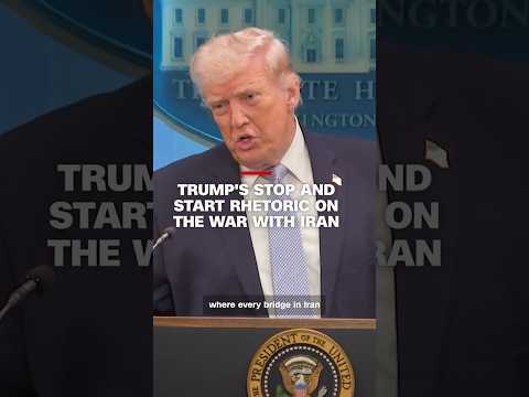 Trump’s stop and start rhetoric on the war with Iran