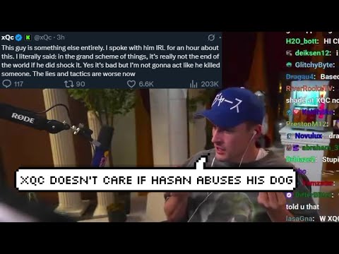xQc Responds to Ludwig on Twitter for Trying to Expose Him for Not Caring about Hasan's Dog