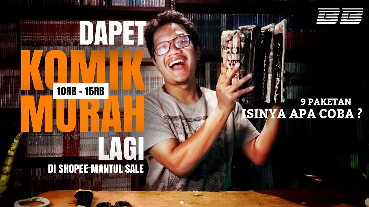 Unboxing KOMIK MURAH LAGI // Komik Jepang, Komik Malaysia, Komik Indonesia di Shopee Mantul Sale