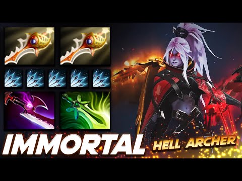 Drow Ranger Immortal Hell Archer - Dota 2 Pro Gameplay [Watch & Learn]