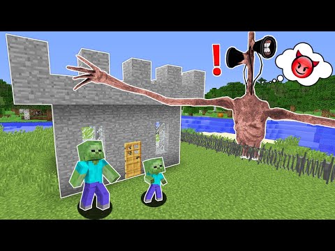 SİREN KAFA VS %100 GÜVENLİ KALE - Minecraft