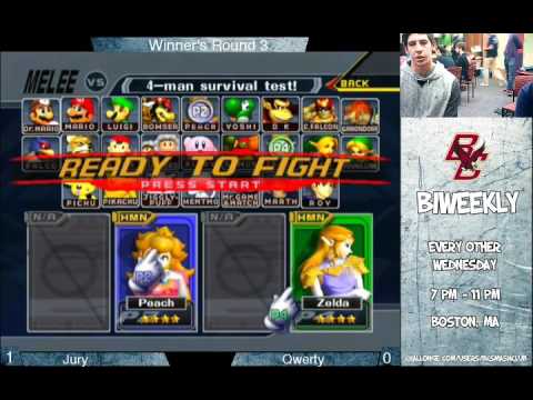 BC Biweekly 4: Loser's Round 3 - Jury (Peach) vs. Qwerty (Sheik/Marth)