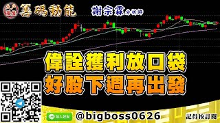 【大戶羅盤籌碼動能】 #謝宗霖1218，偉詮獲利放口袋 好股下週再出發 (圖)
