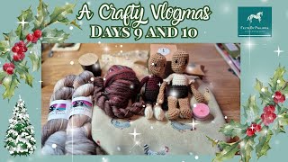 Vlogmas DAYS 9 AND 10 🕯️🎁🍄⛄Struggling with a felt, chickens, a pug and Toft is coming to life! 🪆🚎🌋🎇