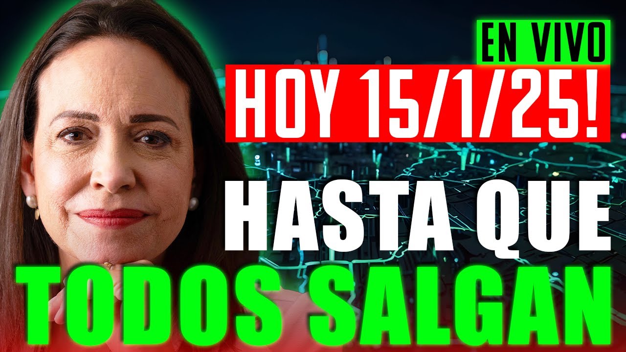 🔴EN VIVO | MARIA CORINA MACHADO LLAMA A LA CALLE  | RUDDYCAST | 15/1/2025