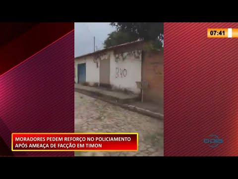 Moradores pedem reforço no policiamento após ameaça da facção Bonde dos 40 01 03 2021
