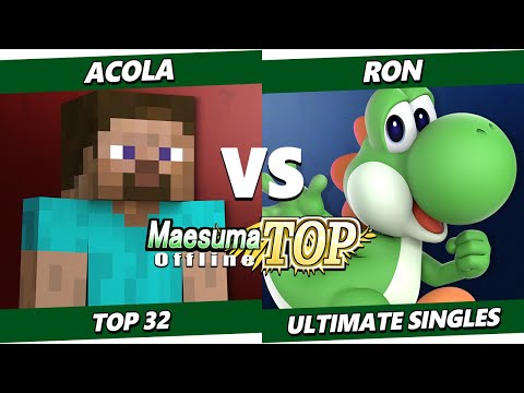 MaesumaTOP #11 - Acola (Steve) Vs. Ron (Yoshi) SSBU Ultimate Tournament