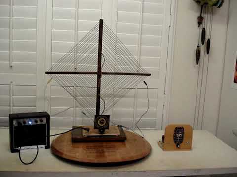 S.W Radio with a Crystal set....Antique coil bring in shortwave no Foxhole