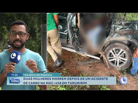 Tragédia em rodovia: Duas mulheres morrem depois de um acidente de carro na MGC-458, em Tarumirim.