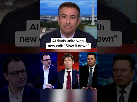 AI rivals unite with new call: 'Slow it down'