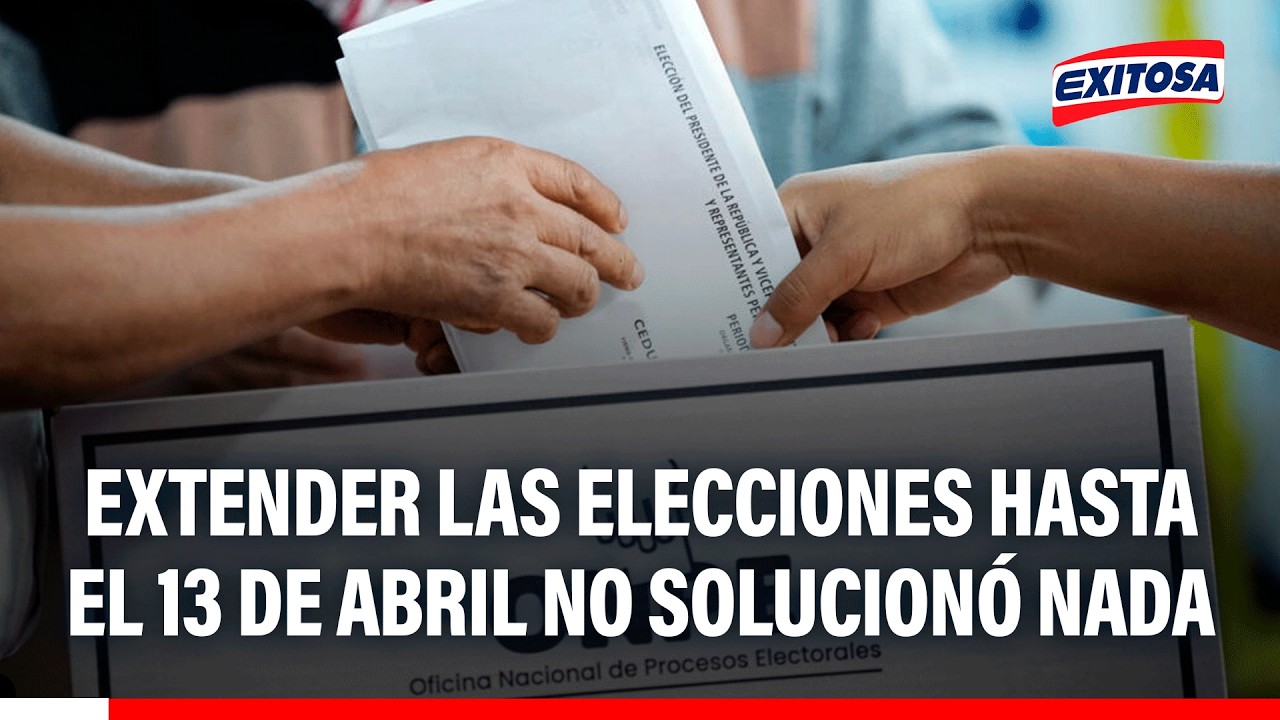 🔴🔵 Giovanna Peñaflor: Extender las elecciones hasta el 13 de abril no solucionó nada