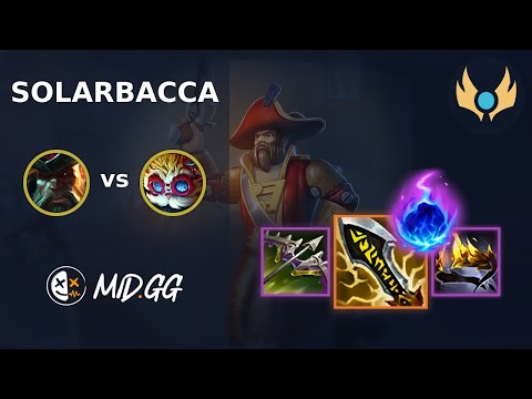 MID.GG: [ solarbacca ] Gangplank TOP vs Heimerdinger | EUW CHALLENGER | LOL Season 2025
