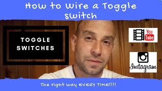 How to wire a toggle switch , ( on-off 2 prong ) easiest best explanation, 2020