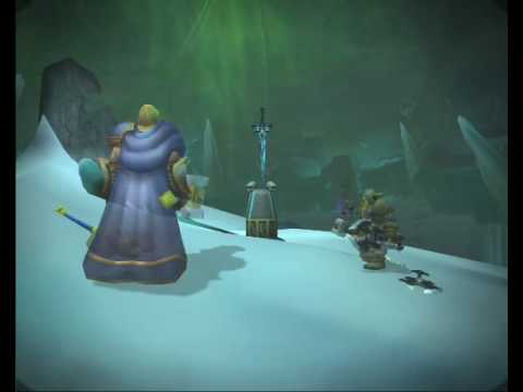 Arthas takes Frostmourne. Wotlk ingame recording.