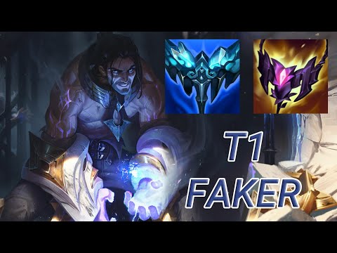 T1 Faker Sylas Mid VS Syndra | KR Challenger Patch 13.19