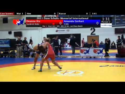 Schultz Women's Freestyle 59kg Final Deanna Rix (Sunkist Kids) vs. Amanda Gerhart (CAN)