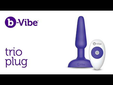 B-Vibe - Trio Remote Control Butt Plug Juodas video