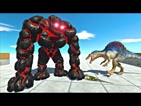 Dark Lava Golem vs Every Faction - Animal Revolt Battle Simulator