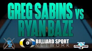 Greg Sabin vs Ryan Baze | 2017 8 Ball Open : 757 Pool Tour