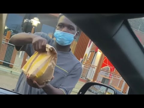 The funniest McDonald’s worker | eats the food in front of customer | prank?